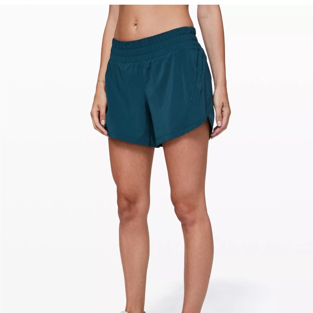 Lululemon Track That Short 5” Size 6 Bermuda Teal